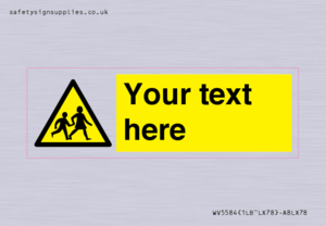 Custom Warning children Sign